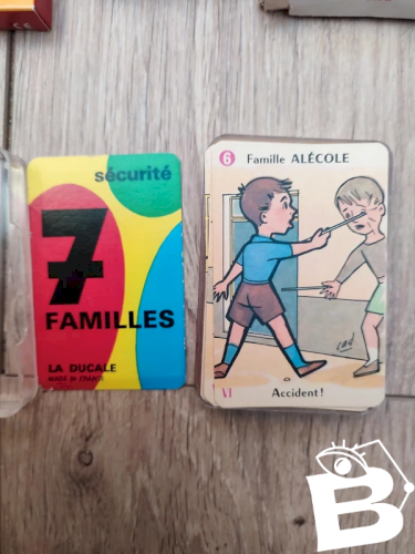 Jeu de 7 familles ancien sécurité la ducale en bon état
