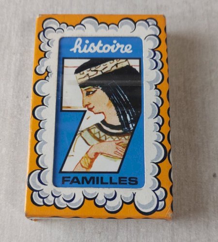 Jeu de carte des 7 familles, histoire, complet, sous blister ^