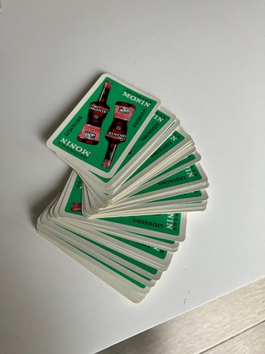 jeu de cartes publicitaire ancien liqueurs Georges Monin