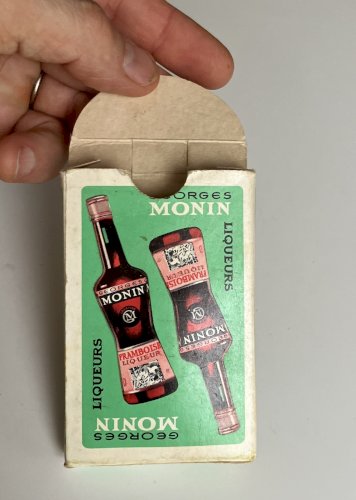jeu de cartes publicitaire ancien liqueurs Georges Monin