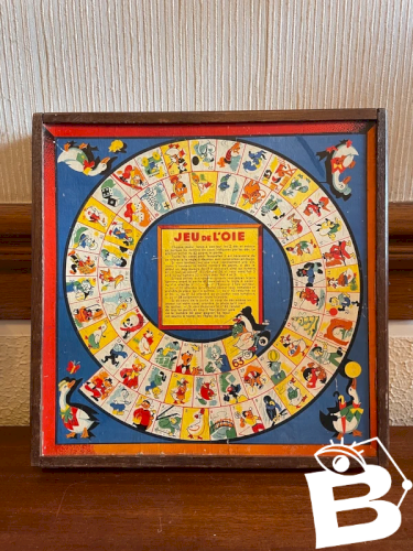 Jeu de dames et petits chevaux ancien