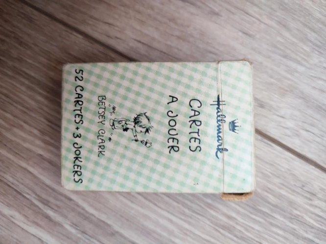 Jeu de mini cartes anciennes Betsey Clark en bon état