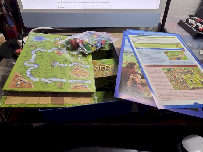 Jeu De Société Carcassonne + l'extension la rivière. + Labbé
