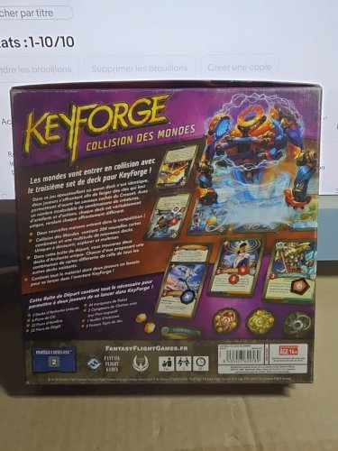 jeu de société Key Forge - collision des mondes -parfait état