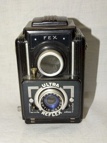 - JOLI ANCIEN APPAREIL PHOTO FEX ULTRA REFLEX FEXAR OPTIC DANS SA SACOCHE CUIR D