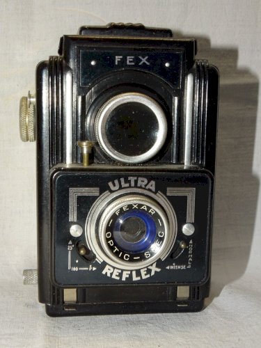 - JOLI ANCIEN APPAREIL PHOTO FEX ULTRA REFLEX FEXAR OPTIC DANS SA SACOCHE CUIR D