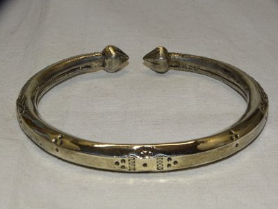 NICE OLD SILVER BRACELET NORTH AFRICA LOW TITLE without hallmark JEWEL D