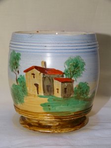 NICE OLD CERAMIC PLANT POT CREIL & MONTEREAU DISPLAY COLLECTION D