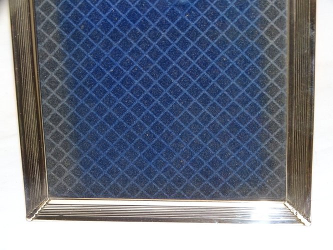 -JOLI ANCIEN CADRE TOUR EN ARGENT poinçon 1 étoile + Trèfle  COLLECTION DECO   D