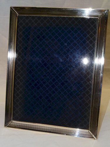 -JOLI ANCIEN CADRE TOUR EN ARGENT poinçon 1 étoile + Trèfle  COLLECTION DECO   D