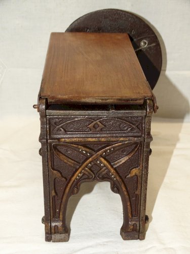 -JOLI ANCIEN COUPE TABAC EN FONTE DEBUT XXe 1900 COLLECTION OBJET DU FUMEUR   D