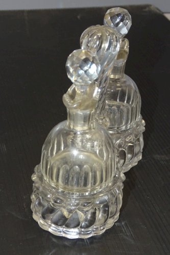 -JOLI ANCIEN HUILIER VINAIGRIER CRISTAL de BACCARAT déco TABLE VITRINE   D