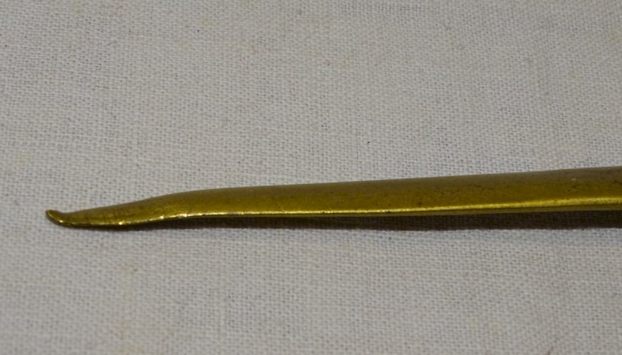 -JOLI ANCIEN OUVRE LETTRE COUPE PAPIER BRONZE ART DECO signé M.BERTIN BUREAU  D