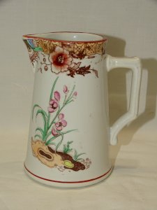 NICE OLD CERAMIC MILK JUG SARREGUEMINES DIGOIN COLLECTION D