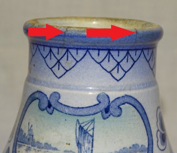 -JOLI ANCIEN PETIT POT A MOUTARDE KG LUNEVILLE OBJET DE VITRINE déco Table   D