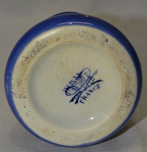 -JOLI ANCIEN PETIT POT A MOUTARDE KG LUNEVILLE OBJET DE VITRINE déco Table   D