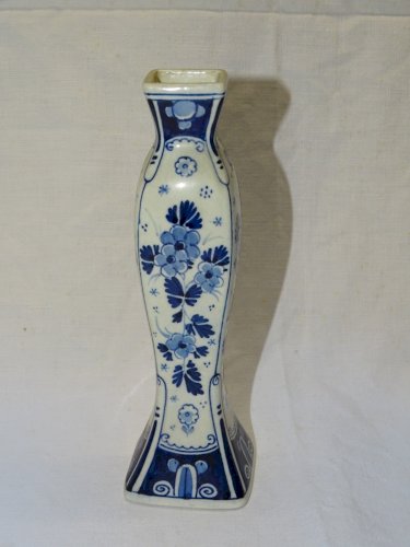 -JOLI ANCIEN PETIT VASE SOLIFLORE CERAMIQUE de DELFT COLLECTION VITRINE   D