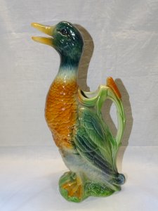 NICE OLD CERAMIC PITCHER DUCK SAINT CLEMENT COLLECTION table decor D