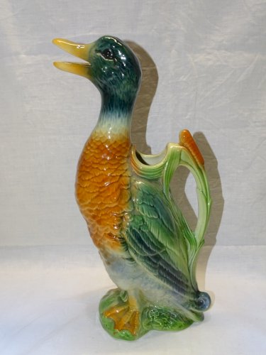 - JOLI ANCIEN PICHET CERAMIQUE CANARD SAINT CLEMENT COLLECTION  déco TABLE   D