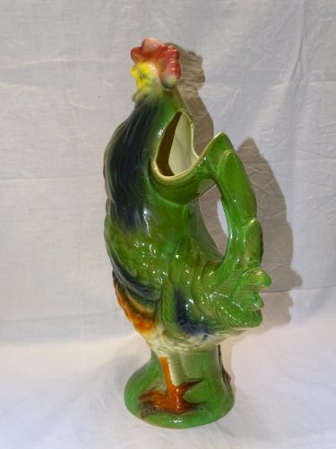- JOLI ANCIEN PICHET CERAMIQUE COQ SAINT CLEMENT COLLECTION  déco TABLE   D