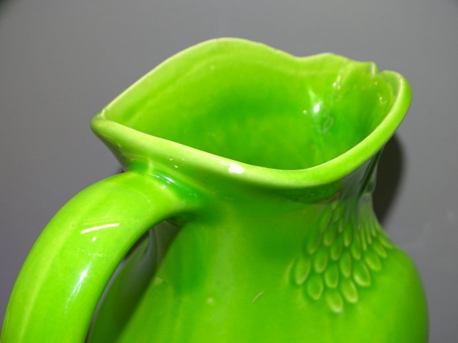 -JOLI ANCIEN PICHET CHOUETTE VERT ANIS SAINT CLEMENT COLLECTION BISTROT    D