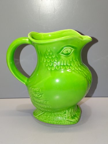 -JOLI ANCIEN PICHET CHOUETTE VERT ANIS SAINT CLEMENT COLLECTION BISTROT    D