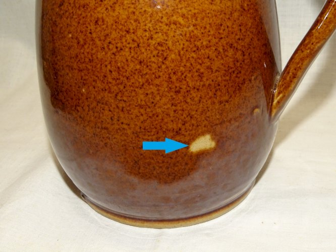 -JOLI ANCIEN PICHET GRES pour EAU ou VIN sur la TABLE DECO CUISINE ANCIENNE   D