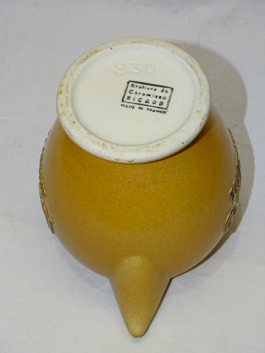 -JOLI ANCIEN PICHET RICARD ANISETTE ATELIERS CERAMIQUE RICARD BISTROT VITRINE  D