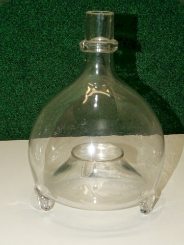 -JOLI ANCIEN PIEGE A MOUCHES GUEPES EN VERRE Soufflé COLLECTION DECO    D