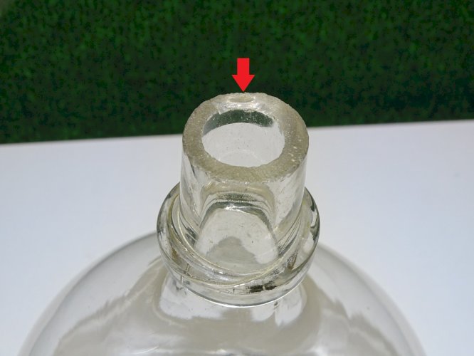 -JOLI ANCIEN PIEGE A MOUCHES GUEPES EN VERRE Soufflé COLLECTION DECO    D