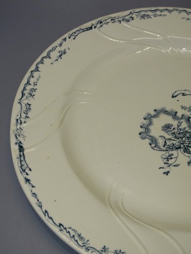 -JOLI ANCIEN PLAT CERAMIQUE SALINS MODELE TRIANON FORME RONDE COLLECTION  D