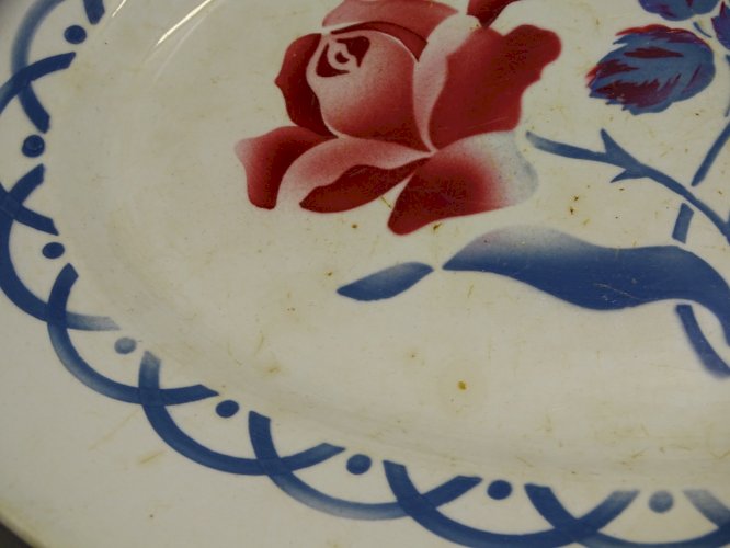 -JOLI ANCIEN PLAT DIGOIN ART DECO Modèle CANNES FORME OVALE COLLECTION  D