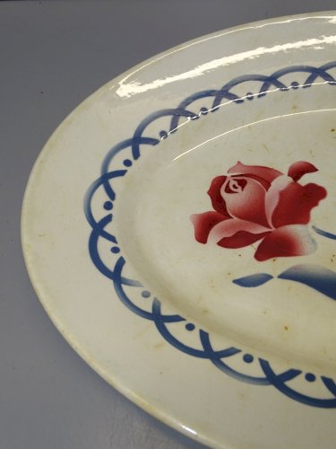 -JOLI ANCIEN PLAT DIGOIN ART DECO Modèle CANNES FORME OVALE COLLECTION  D