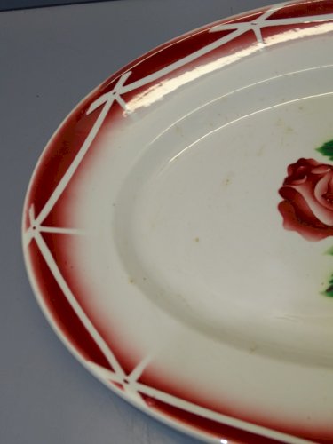 -JOLI ANCIEN PLAT DIGOIN ART DECO Modèle CIBON FORME OVALE COLLECTION  D