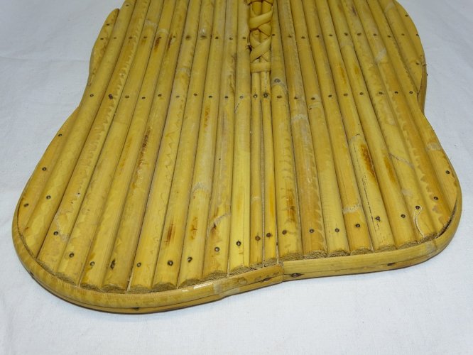 -JOLI ANCIEN PLATEAU A FROMAGE BAMBOU VINTAGE COLLECTION DESIGN XXe    D