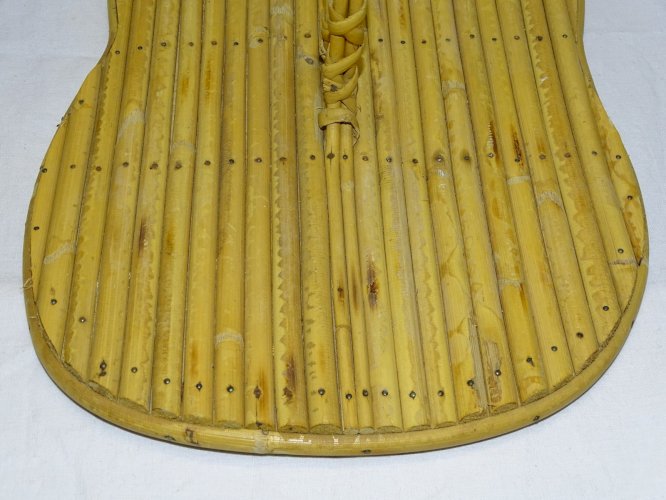 -JOLI ANCIEN PLATEAU A FROMAGE BAMBOU VINTAGE COLLECTION DESIGN XXe    D