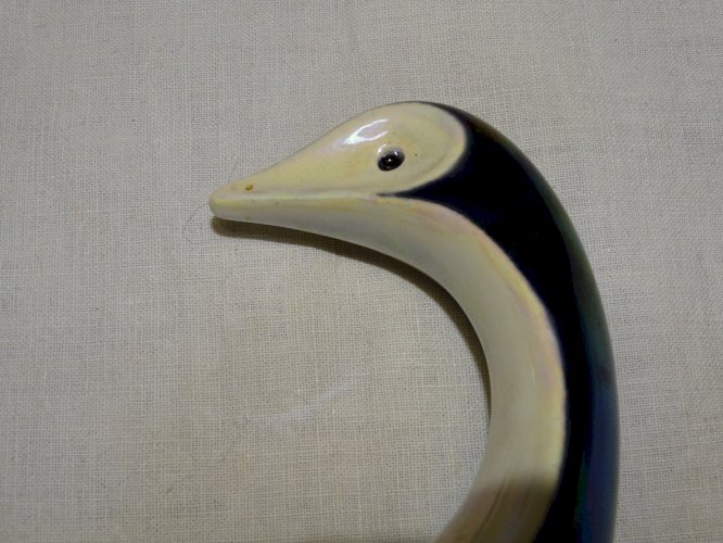-JOLI ANCIEN PORTE FOURCHETTES A ESCARGOTS VERCERAM CERAMIQUE D'ART VITRINE   D