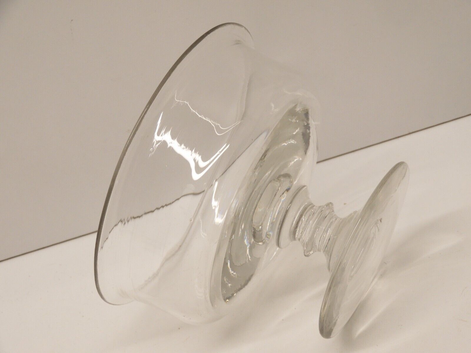 Petit Pot à Confiture En Verre Moulé – Dinette Ancienne – Vers 1900