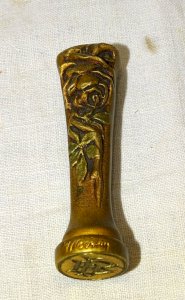 -JOLI ANCIEN SCEAU CACHET MONOGRAMME Bp BRONZE ART DECO signé M.BERTIN BUREAU  D