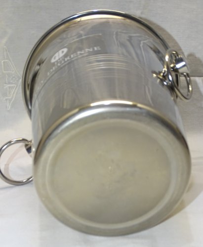 - JOLI ANCIEN SEAU A CHAMPAGNE GUY DEGRENNE en INOX MASSIF TABLE de FETES    D