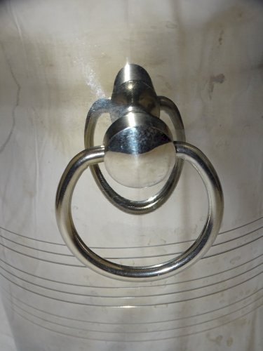 - JOLI ANCIEN SEAU A CHAMPAGNE GUY DEGRENNE en INOX MASSIF TABLE de FETES    D