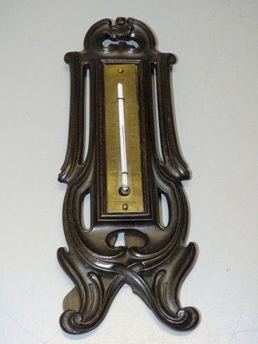 -JOLI ANCIEN THERMOMETRE en EBONITE st. LXV à POSER ou SUSPENDRE FONCTIONNE   D
