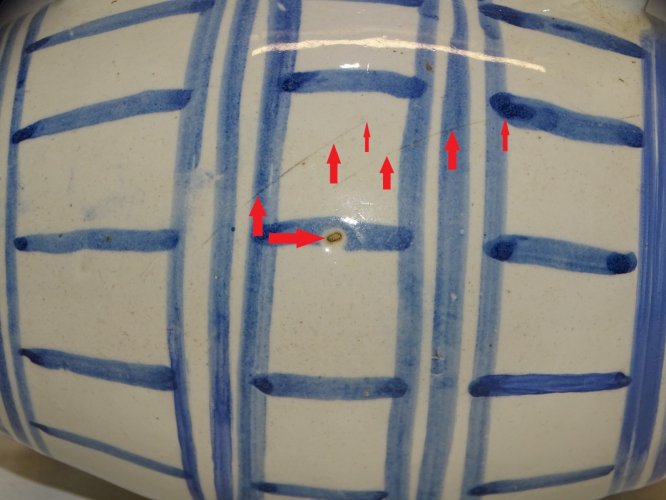 -JOLI ANCIEN TONNELET  XVIII/XIXe CERAMIQUE EMAILLEE FAIENCE vitrine NERVERS?  D