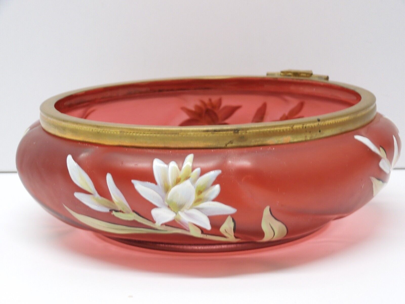 Bracelet Pilgrim Rouge à Fleurs émaillées Et Strass - Bijou Occasion Coloré Et Festif