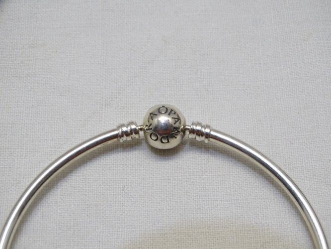 -JOLI BRACELET PANDORA RIGIDE ARGENT MASSIF 925
