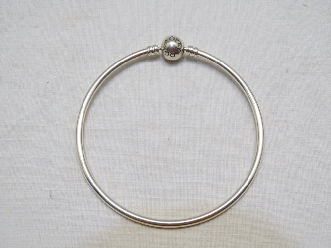 -JOLI BRACELET PANDORA RIGIDE ARGENT MASSIF 925