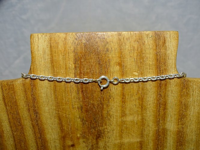 -JOLI COLLIER CHAÎNE  ARGENT poinçon Minerve BIJOU ANCIEN BIJOUX VITRINE    D