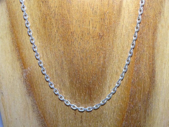 -JOLI COLLIER CHAÎNE  ARGENT poinçon Minerve BIJOU ANCIEN BIJOUX VITRINE    D