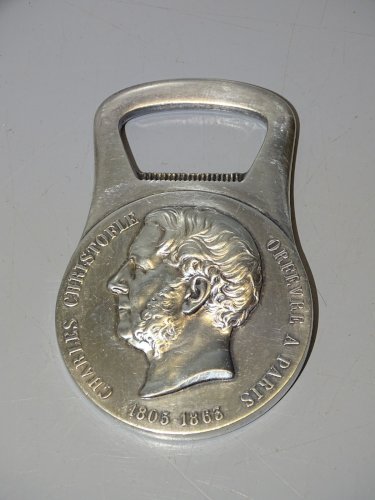 -JOLI DECAPSULEUR METAL ARGENTE CHRISTOFLE E-PLAZ ORFEVRE SARRE-UNION   D