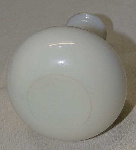 -JOLI FLACON VASE OPALINE DE CRISTAL NAPOLEON III XIXe NIII COLLECTION DECO